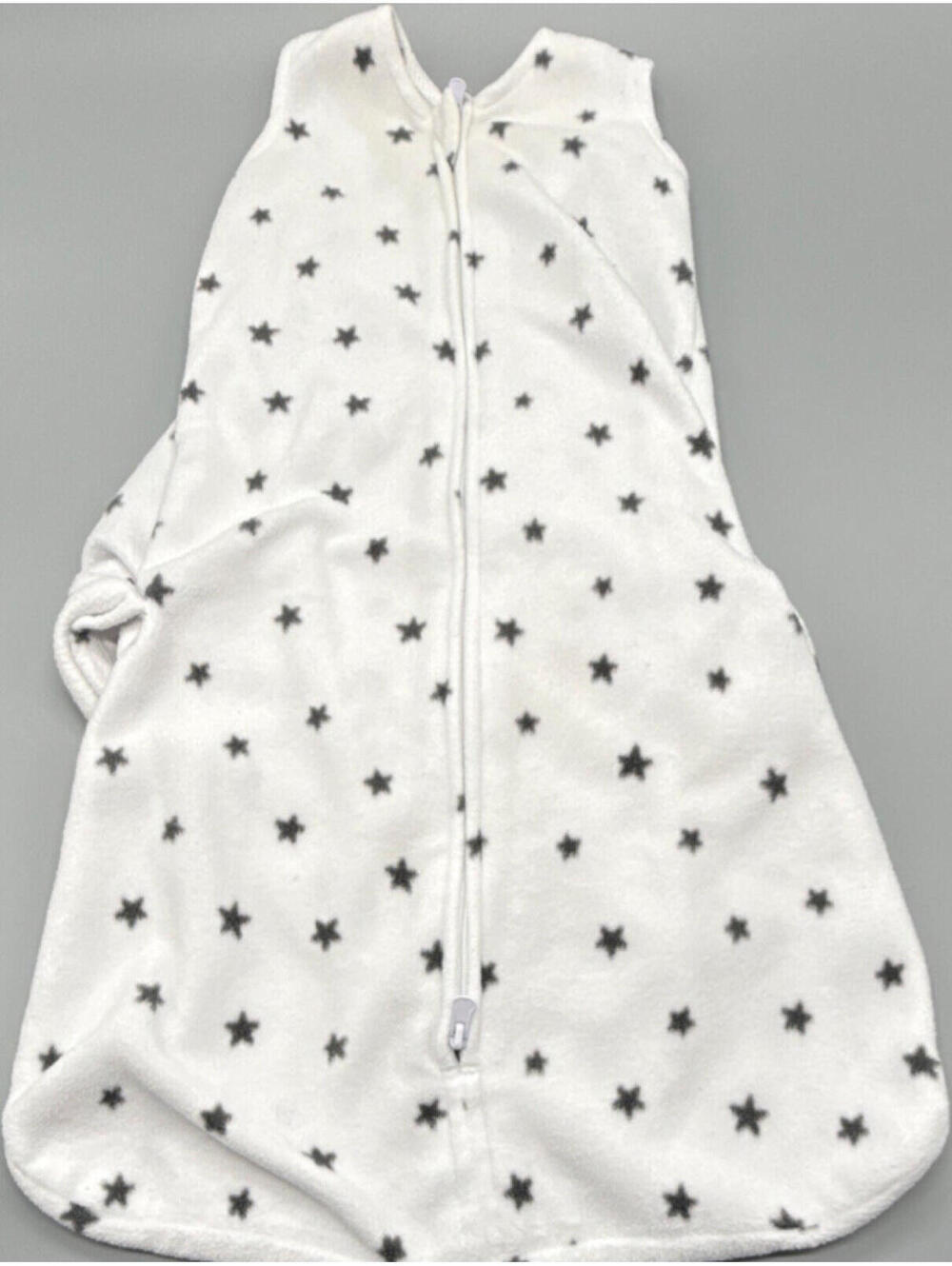 HALO SleepSack Swaddle White Black Stars 3-6 Months Moon & Stars Theme